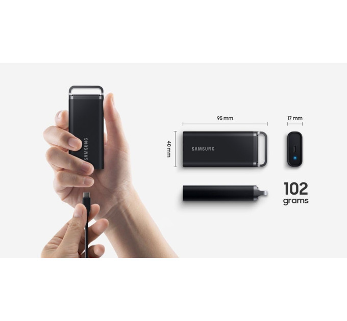 Зовнішній SSD-накопичувач SAMSUNG T5 Evo 4TB USB3.2 Gen1 (MU-PH4T0S/EU)