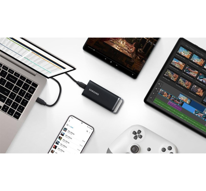 Зовнішній SSD-накопичувач SAMSUNG T5 Evo 4TB USB3.2 Gen1 (MU-PH4T0S/EU)