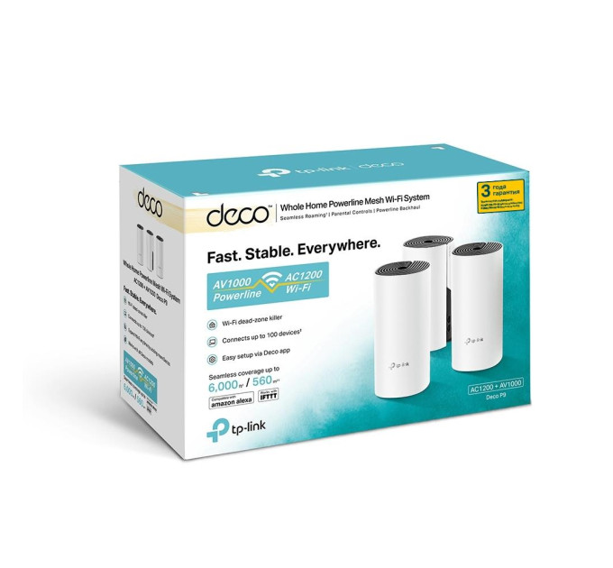 Wi-Fi система TP-LINK Deco P9 (3-PACK)