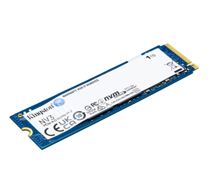 SSD накопичувач Kingston 1TB M.2 NVMe NV3 M.2 2280 PCIe Gen4.0 x4 (SNV3S/1000G)