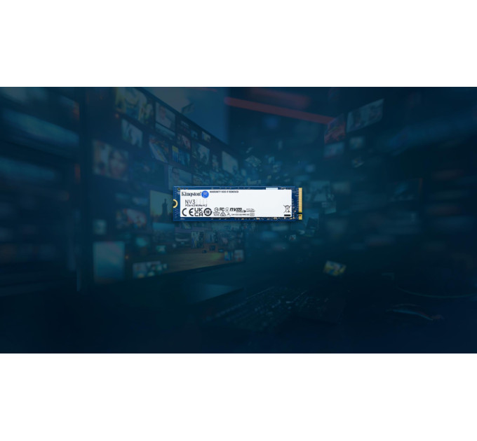 SSD накопичувач Kingston 1TB M.2 NVMe NV3 M.2 2280 PCIe Gen4.0 x4 (SNV3S/1000G)