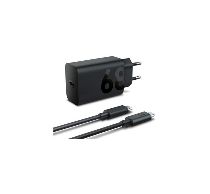 Зарядний пристрій  Lenovo USB-C Wall Charger 68W Black with Type-C/Type-C (ZG38C05739)