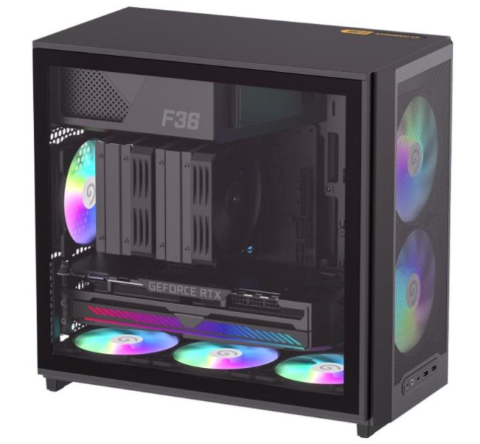 Корпус  Gamemax F36 BK Black with window