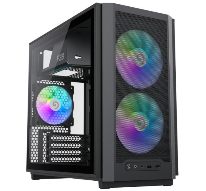 Корпус  Gamemax F36 BK Black with window