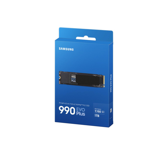 SSD накопичувач 1ТB Samsung 990 EVO Plus M.2 2280 PCIe 5.0 x4 NVMe V-NAND TLC (MZ-V9S1T0BW)