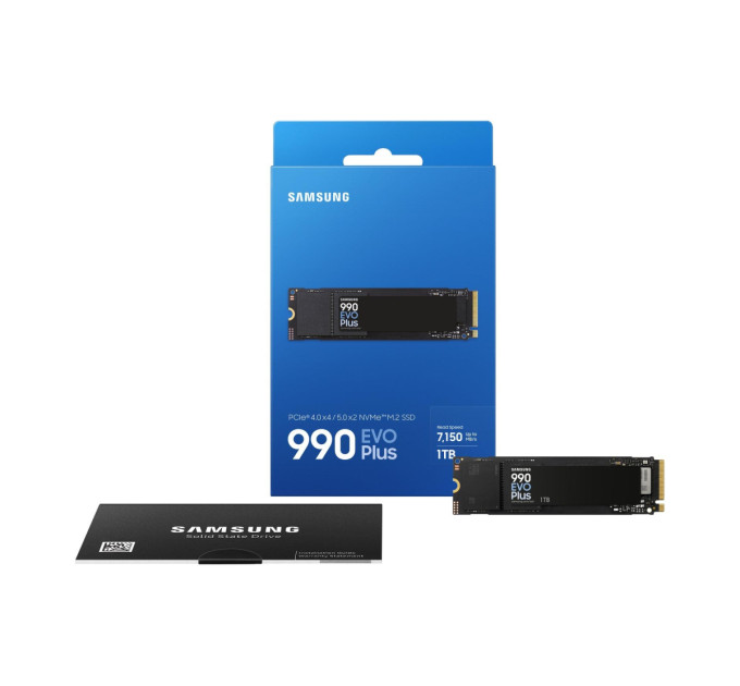 SSD накопичувач 1ТB Samsung 990 EVO Plus M.2 2280 PCIe 5.0 x4 NVMe V-NAND TLC (MZ-V9S1T0BW)
