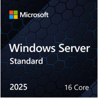 Операційна система  Microsoft Windows Server 2025 Standard 16 Core англ, ОЕМ на DVD носії EP2-25187