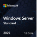 Операційна система  Microsoft Windows Server 2025 Standard 16 Core англ, ОЕМ на DVD носії EP2-25187