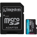 Карта пам'яті MicroSDXC  256GB UHS-I/U3 Class 10 Kingston Canvas Go! Plus R200/W160MB/s + SD-адаптер