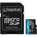 Карта пам'яті MicroSDXC  256GB UHS-I/U3 Class 10 Kingston Canvas Go! Plus R200/W160MB/s + SD-адаптер