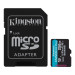 Карта пам'яті MicroSDXC  256GB UHS-I/U3 Class 10 Kingston Canvas Go! Plus R200/W160MB/s + SD-адаптер