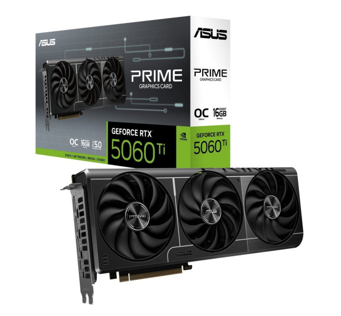 Відеокарта  ASUS Nvidia GeForce RTX 5060TI PRIME OC 16GB GDDR7 (PRIME-RTX5060TI-O16G)
