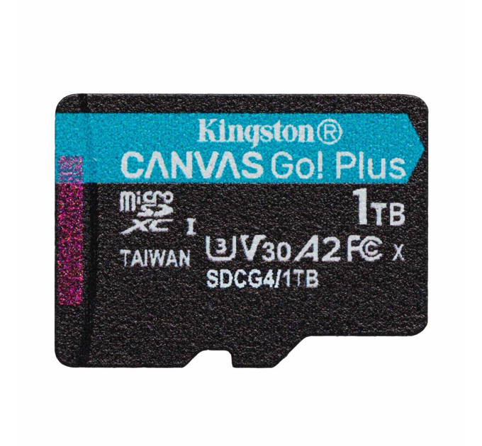 Карта пам'яті MicroSDXC 1TB UHS-I/U3 Class 10 Kingston Canvas Go! Plus R200/W160MB/s (SDCG4/1TBSP)