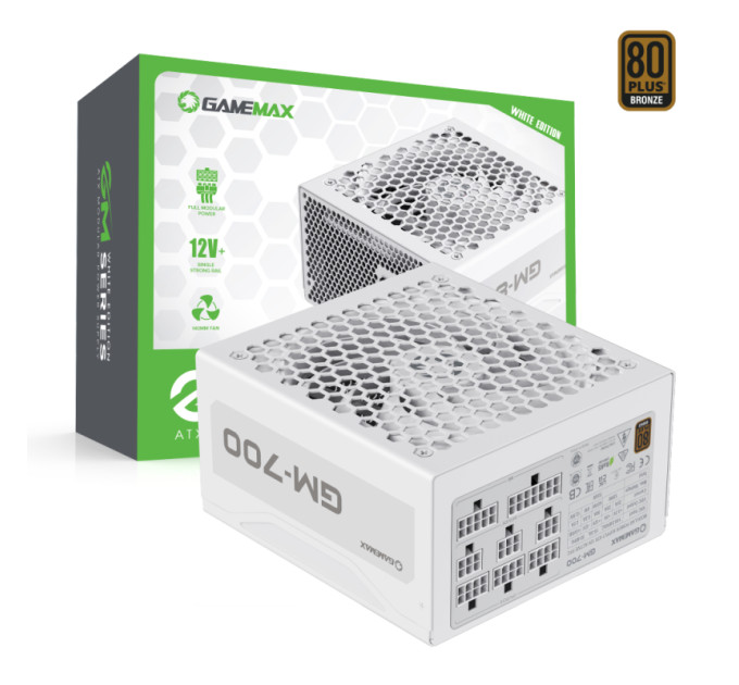 Блок живлення  Gamemax 700W (GM-700 Modular white)