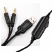 Vinga Навушники Vinga HSCU-160 Gaming LED Black (HSCU-160)