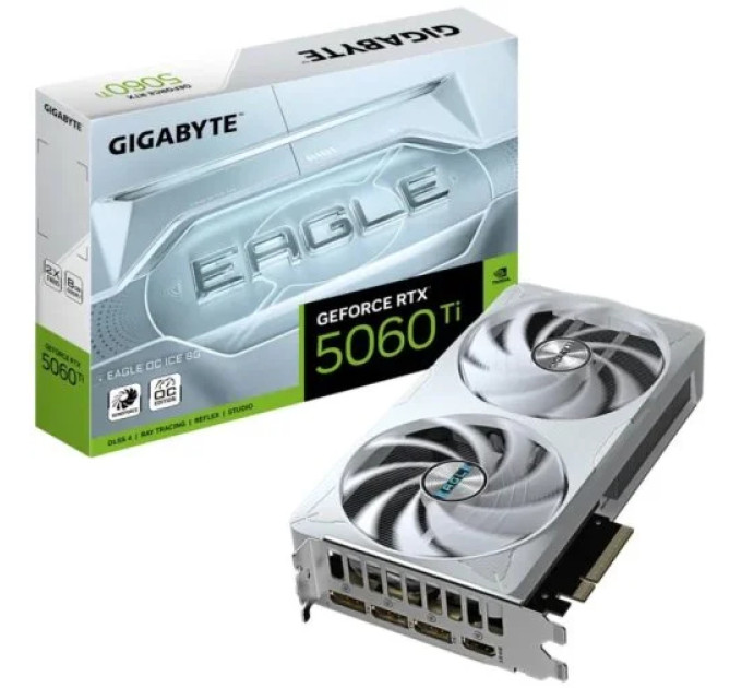 Відеокарта  GIGABYTE GeForce RTX5060Ti 8Gb EAGLE OC ICE (GV-N506TEAGLEOC ICE-8GD)