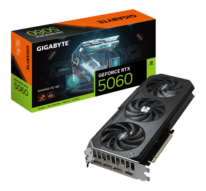 Відеокарта  Gigabyte GeForce RTX 5060 GAMING OC 8G (GV-N5060GAMING OC-8GD)