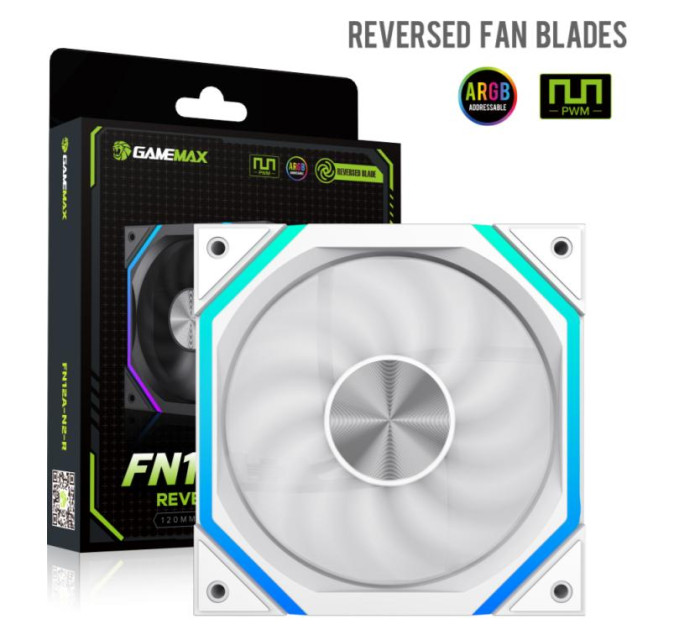 Кулер  Gamemax FN12A-N2-RW White
