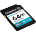 Карта пам'яті  Kingston SDXC 64GB Canvas Go! Plus G4 Class 10 UHS-I U3 V30 (SDG4/64GB)