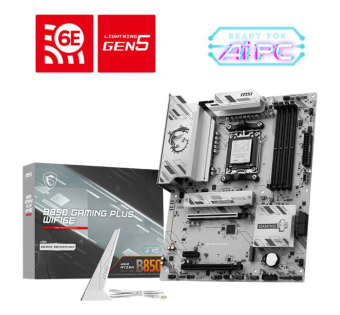 MSI Материнська плата  MSI B850 GAMING PLUS WIFI6E