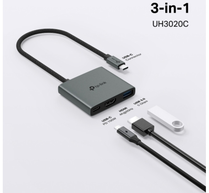 USB-хаб  TP-Link UH3020C 3in1