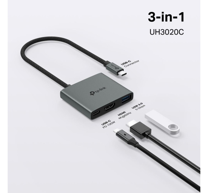 USB-хаб  TP-Link UH3020C 3in1