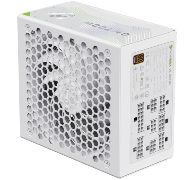 Блок живлення  Gamemax 700W GM 700B Fully Modular White (GM 700B WH Fully-modular New)