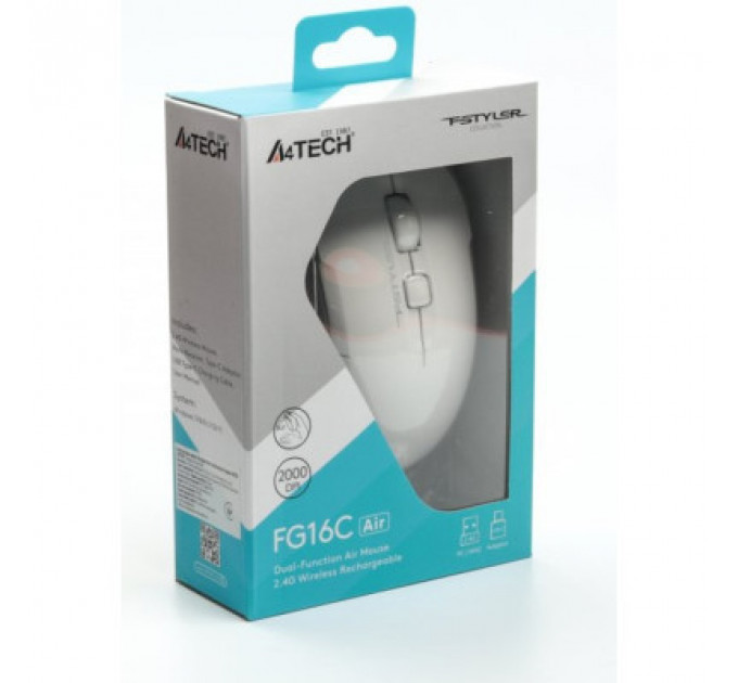 Мишка A4Tech FG16C Air Wireless White (FG16C Air White)