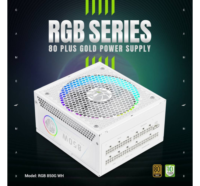 Блок живлення  Gamemax 850W RGB 850G WH