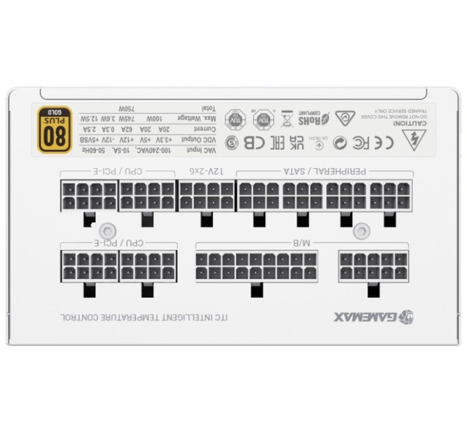 Блок живлення  Gamemax 750W GX 750 Pro WH (GX-750 PRO WH(ATX3.1PCIe5.1))