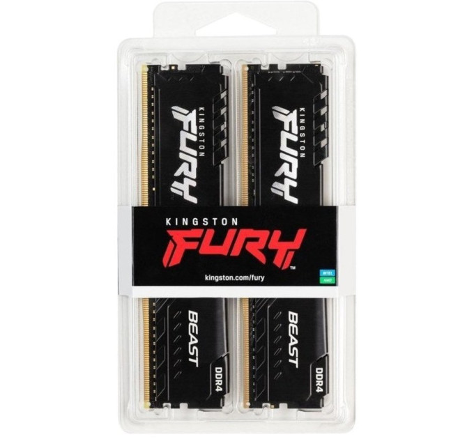 Оперативна пам’ять  Kingston FURY (ex. HyperX) Beast XMP Black DDR4 2x8GB (KF432C16BBK2/16WP)