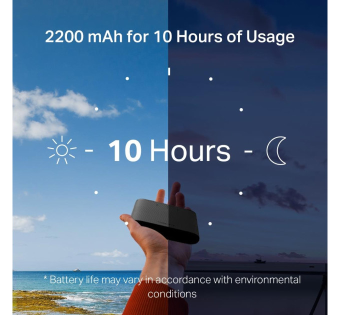 Мобільний маршрутизатор MERCUSYS MT110 N150, 4G/LTE, 2200мА*год MT110