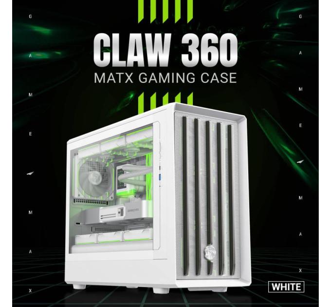 Корпус  GameMax Claw 360 White без БЖ