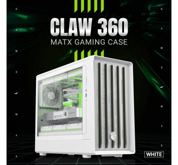 Корпус  GameMax Claw 360 White без БЖ