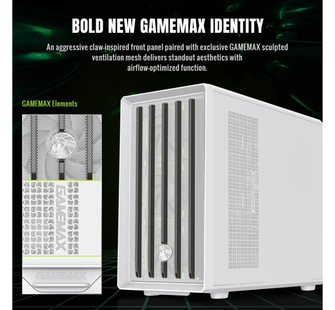 Корпус  GameMax Claw 360 White без БЖ