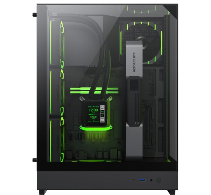Корпус  Gamemax T20 Black with window (T20 BK)
