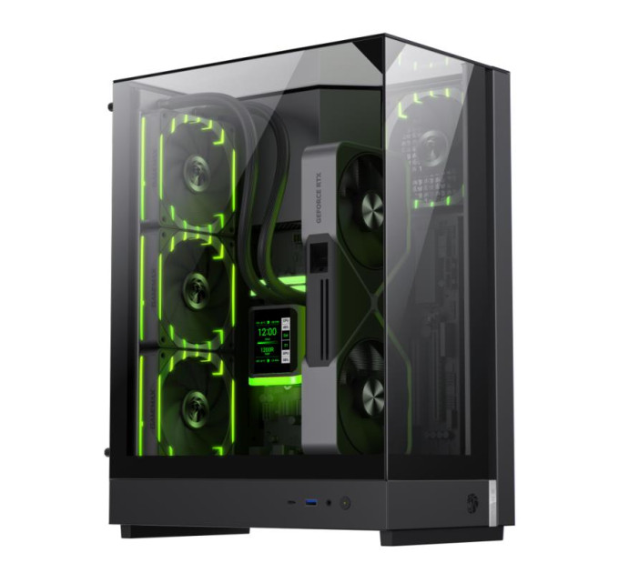 Корпус  Gamemax T20 Black with window (T20 BK)