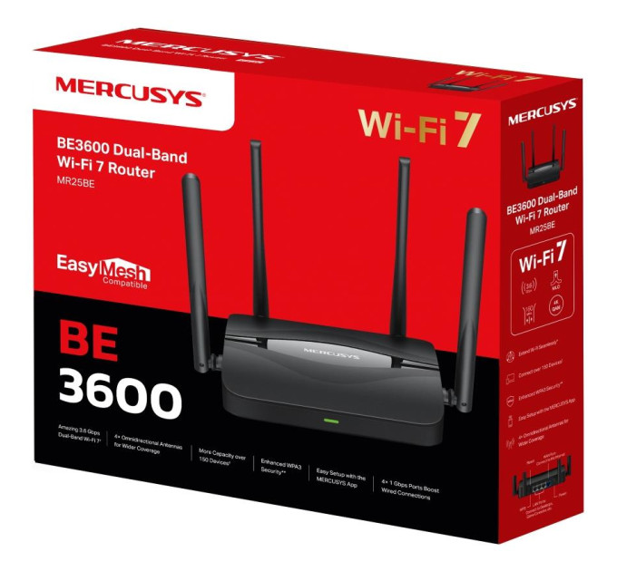 Маршрутизатор   Wi-Fi Mercusys MR25BE
