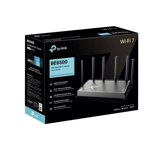 TP-Link Маршрутизатор  Wi-Fi TP-LINK Archer BE400