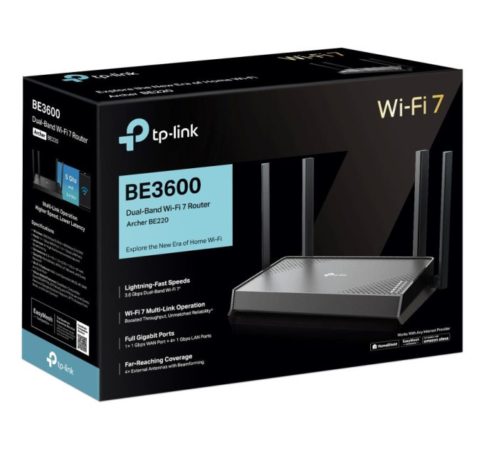 Маршрутизатор Wi-Fi  TP-LINK Archer BE220