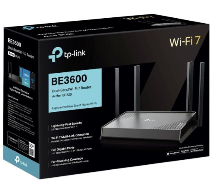 TP-Link Маршрутизатор Wi-Fi  TP-LINK Archer BE220