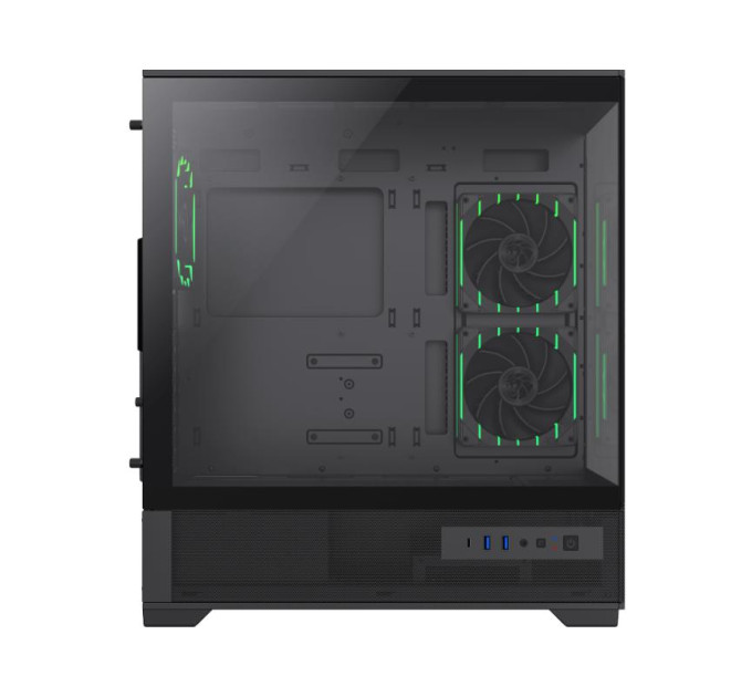 Корпус  Midi Tower без блока живлення   E-ATX,ATX, M-ATX,ITX, Tempered Glass,Mesh,USB3.2