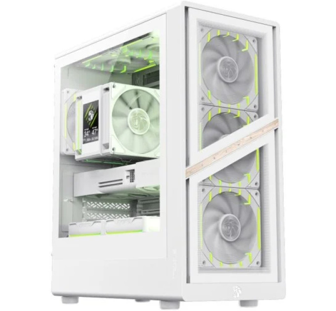 Корпус  Gamemax Aeris 330 GB White with window (AERIS 330 GW)