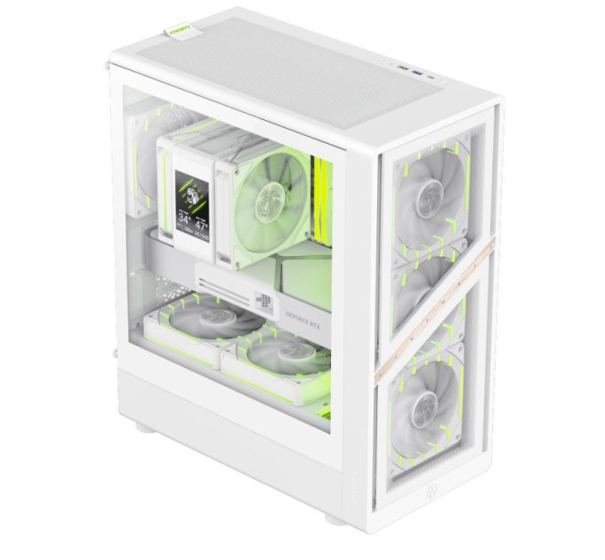 Корпус  Gamemax Aeris 330 GB White with window (AERIS 330 GW)