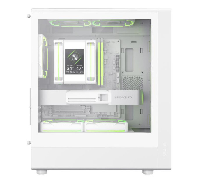 Корпус  Gamemax Aeris 330 GB White with window (AERIS 330 GW)