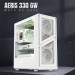 Корпус  Gamemax Aeris 330 GB White with window (AERIS 330 GW)