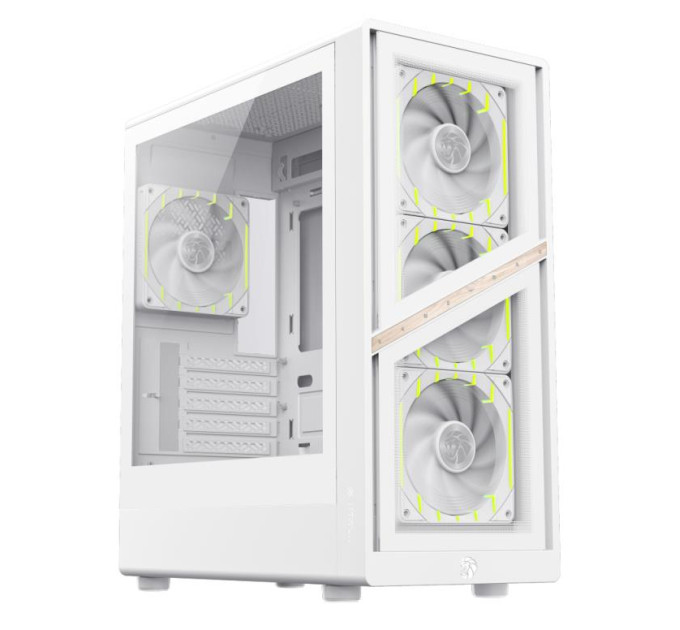 Корпус  Gamemax Aeris 330 GB White with window (AERIS 330 GW)