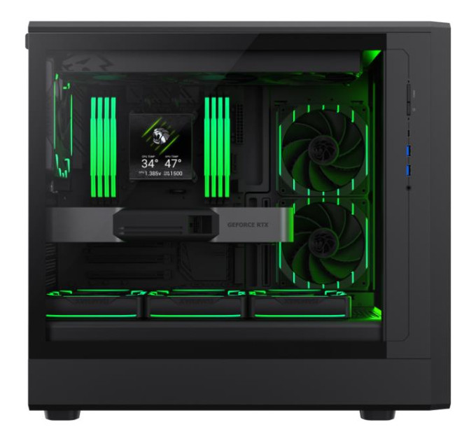 Корпус  Gamemax Claw 460 Black with window (CLAW 460 BK)