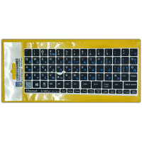 Наклейка на клавіатуру BestKey непрозора чорна, 76, синій (BKU13BLU/013)