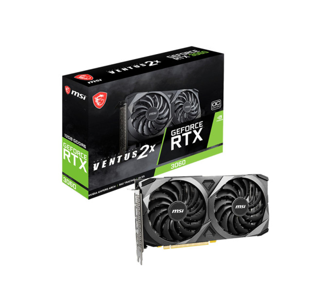 MSI Відеокарта PCIE16 RTX3060 12GB LHR RTX 3060 VENTUS 2X 12G OC MSI